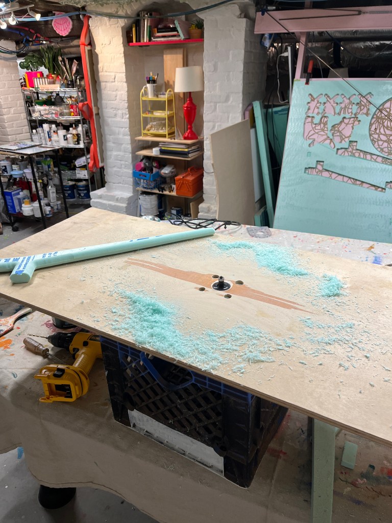 DIY router table for the legs.