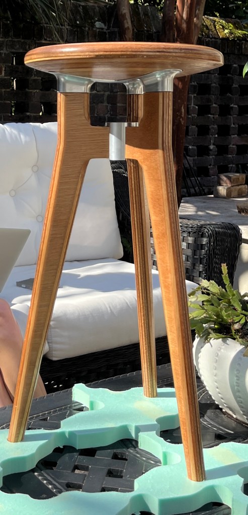 finished stool looks good in the sun.